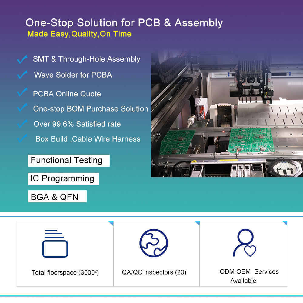 JINHUA Custom double sided pcba assembly service quick turn pcb assembly main board