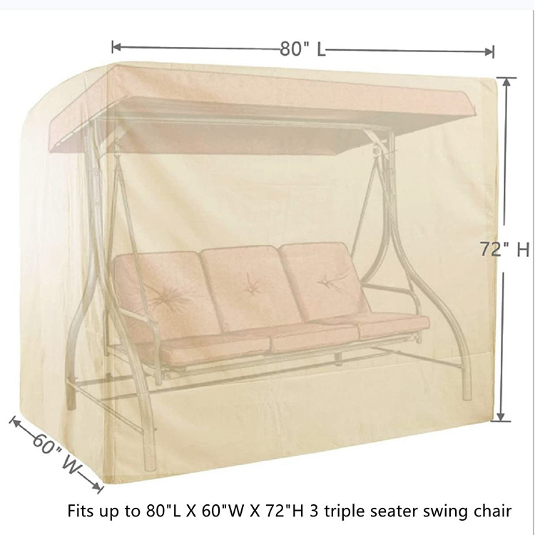 All Weather Protection Color Customized Outdoor Porch Canopy Swing Cover