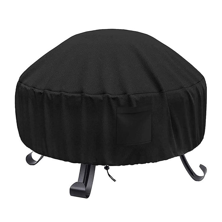 Dustproof Protective Heavy Duty Waterproof 600d Polyester Fire Pit Cover