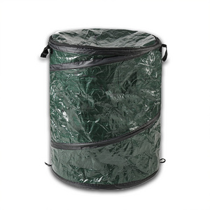 Hot Selling 33-Gallon Eco-friendly Collapsible Pop Up Gardening Waste Bag Leaf Bag