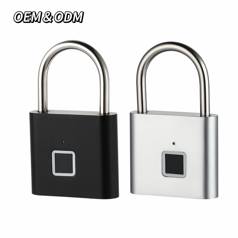 Factory Custom fingerprint padlock Alloy steel waterproof fingerprint smart padlock with tuya app