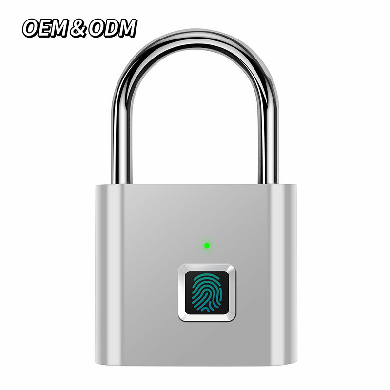 Factory Custom fingerprint padlock Alloy steel waterproof fingerprint smart padlock with tuya app