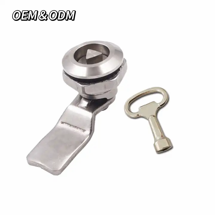 Wholesale High Quality Anti Theft  Anti Rust Stainless Steel Metal Cabinet Door Triangular Quarter Turn Cam Lock