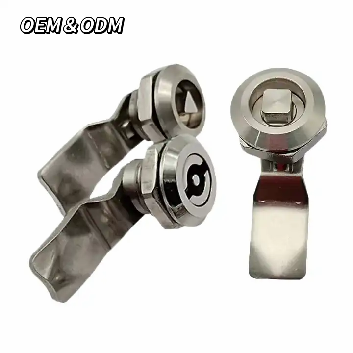 Wholesale High Quality Anti Theft  Anti Rust Stainless Steel Metal Cabinet Door Triangular Quarter Turn Cam Lock