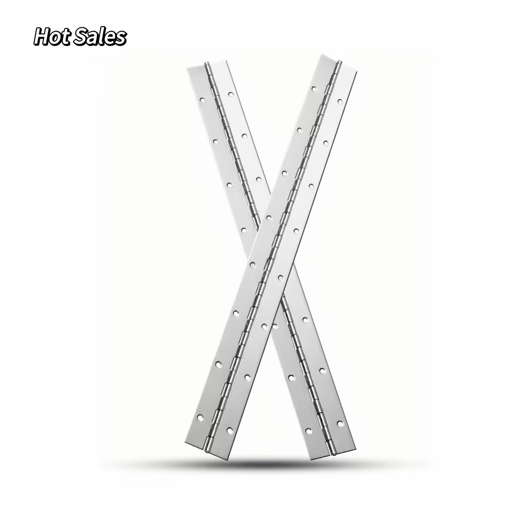 Full size customization 304 201 Stainless Steel Piano Hinges Continuous Double Luxury Piano Hinge