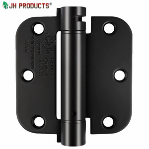 Automatic door closer hinge 3/3.5/4 inch round corner duty matt black ball bearing hinges door hinge