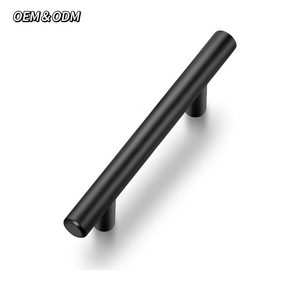 Furniture Handles Black 3/5 Inch Stainless Steel Cabinet Door Drawer Handles Furniture Handle