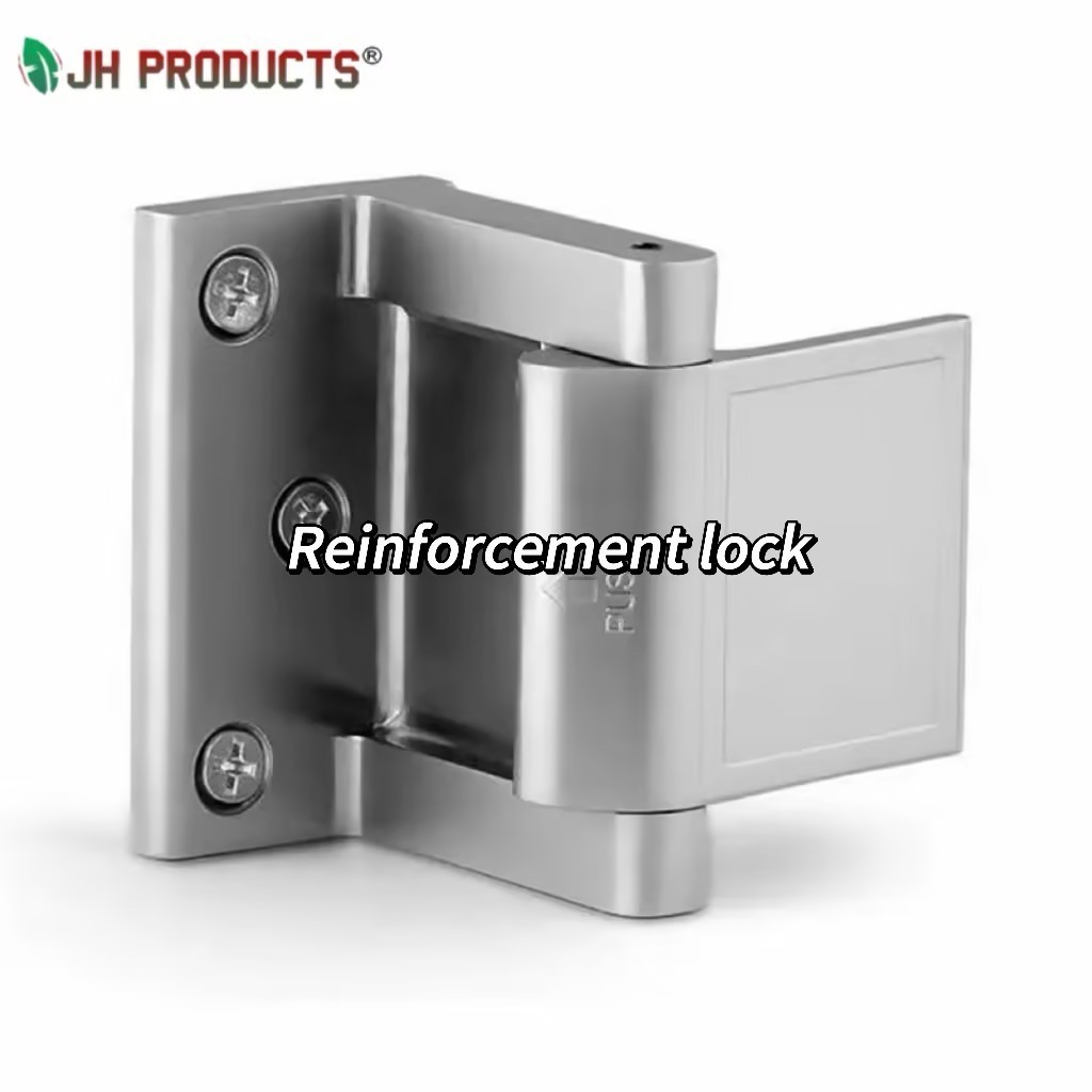 JH Products Zinc Alloy Door Guard Security Reinforcement Stopper Lock for Home and Hotel for Wood Door