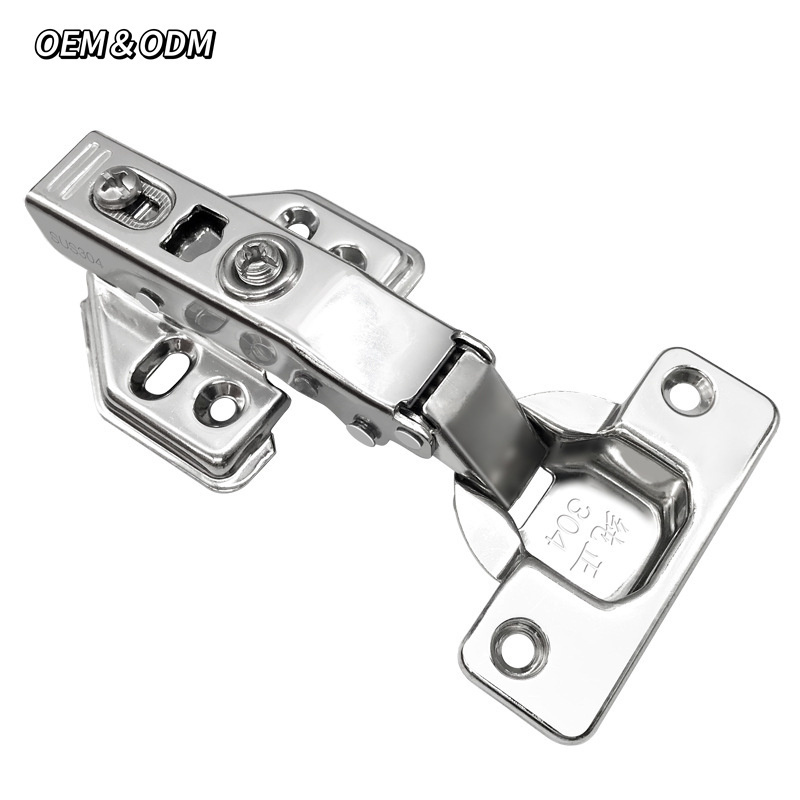 SS201 Clip on Hinge OEM Hardware Fitting Adjustable Hydraulic Soft Closing Buffering Cabinet Door Hinge