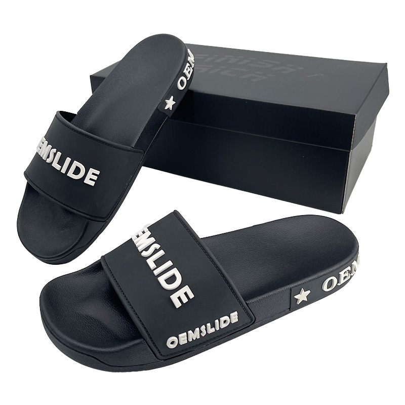 Designer Famous Brands Men'S Slippers Luxury Customized 3D Rubber Designs Adult Korean Slider Sandal Black Men Slides