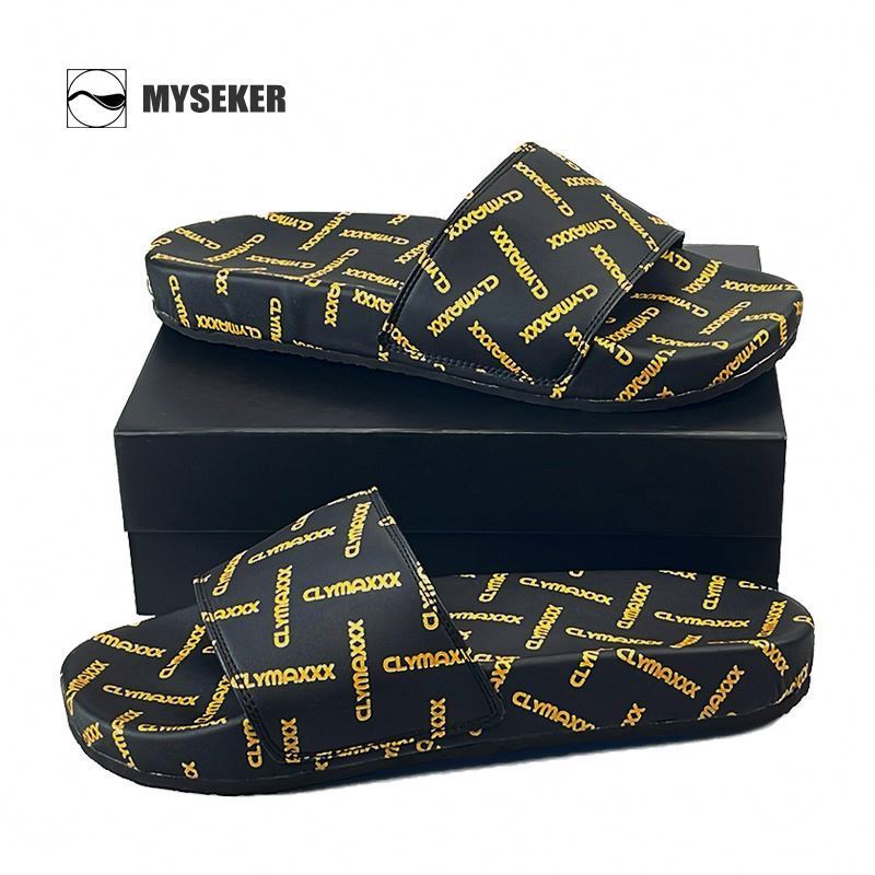 Beautiful Slipper With Logo 3D Rubber Teen Pantoufle Pool Slides Slippersfadhion Sandals Gel Slipper