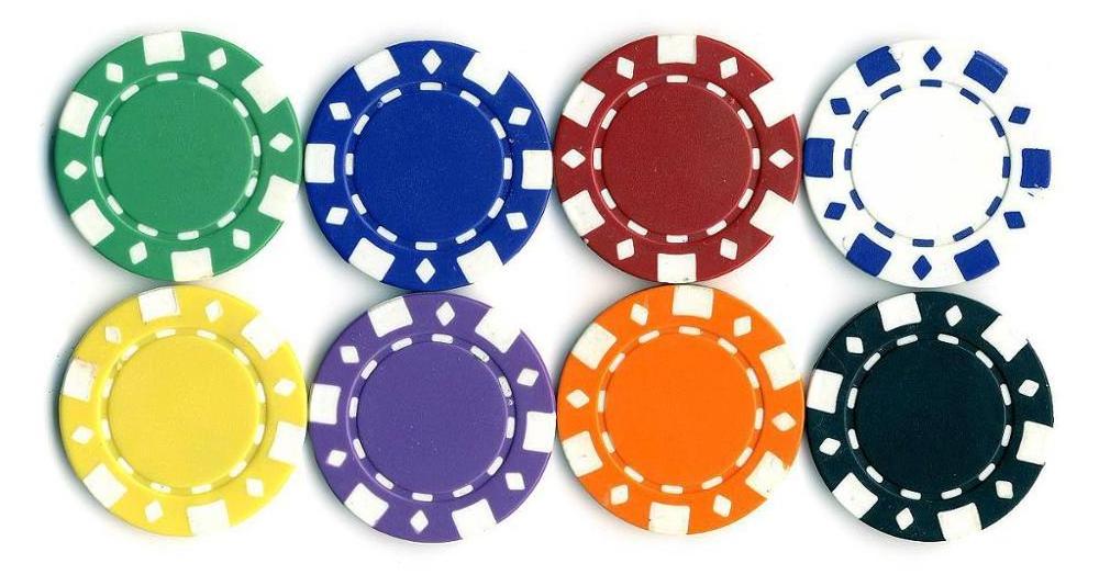 Metal/clay Poker Chips Classic Striped Dice 11.5g Poker Chip