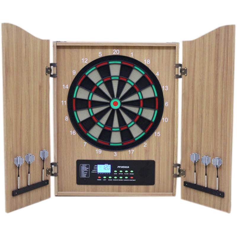 Premium Factory Supply Wood Dart Board Cabinet with 18'' Dartboard