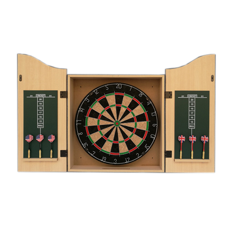 Professional bristle Dartboard with Deluxe Cabinet and Darts