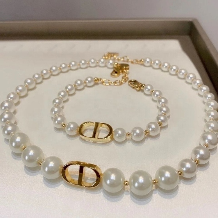 Fashion Jewelry Women Pearl Stainless Steel Natural Pearl Necklace