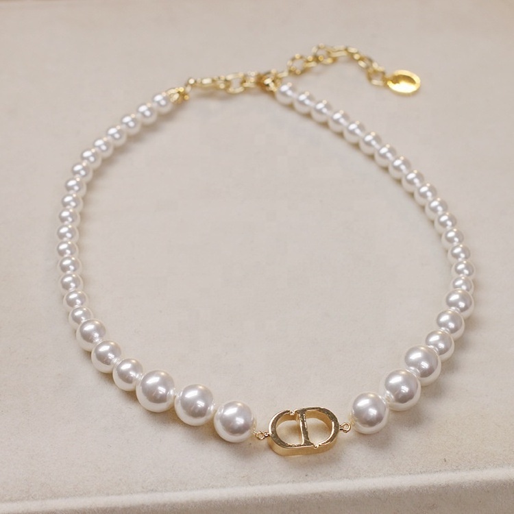 Fashion Jewelry Women Pearl Stainless Steel Natural Pearl Necklace