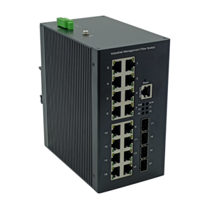 L2/L3 16 port network switch with 4 1/10G SFP port managed industrial Ethernet switch