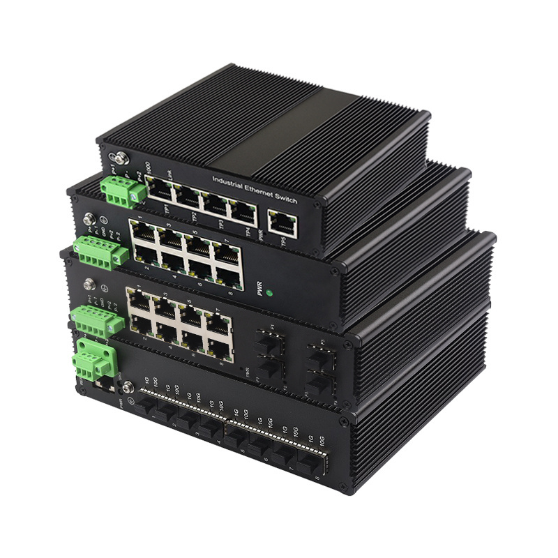 Managed Industrial Ethernet Switch DIN rail 16 Gigabit port managed switch