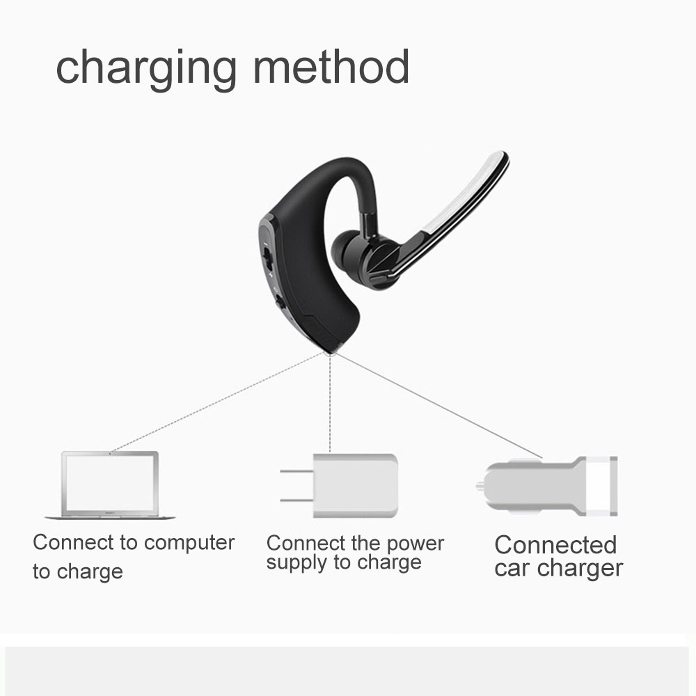 Car Earphones Headphones Wireless With Mic Handsfree Earphones Stereo Headphones Headset V8 For Samsung IPhone Xiaomi Phone