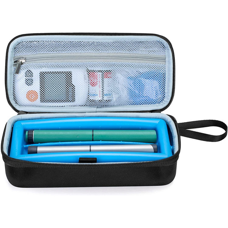 Portable Travel Insulated Diabetic Organizer Hard Shell EVA Medical Cooler Protector Insulin Vial Carrying Cooler Case