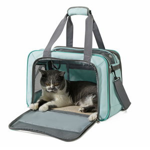 Hot sale portable travel single shoulder tote dog cat visible pet bag foldable mesh breathable carriers pet bag