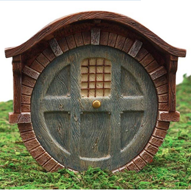 Fairy Garden Miniature Hobbit Dwarf Gnome Vault Dome Brick House Door Figurine 4