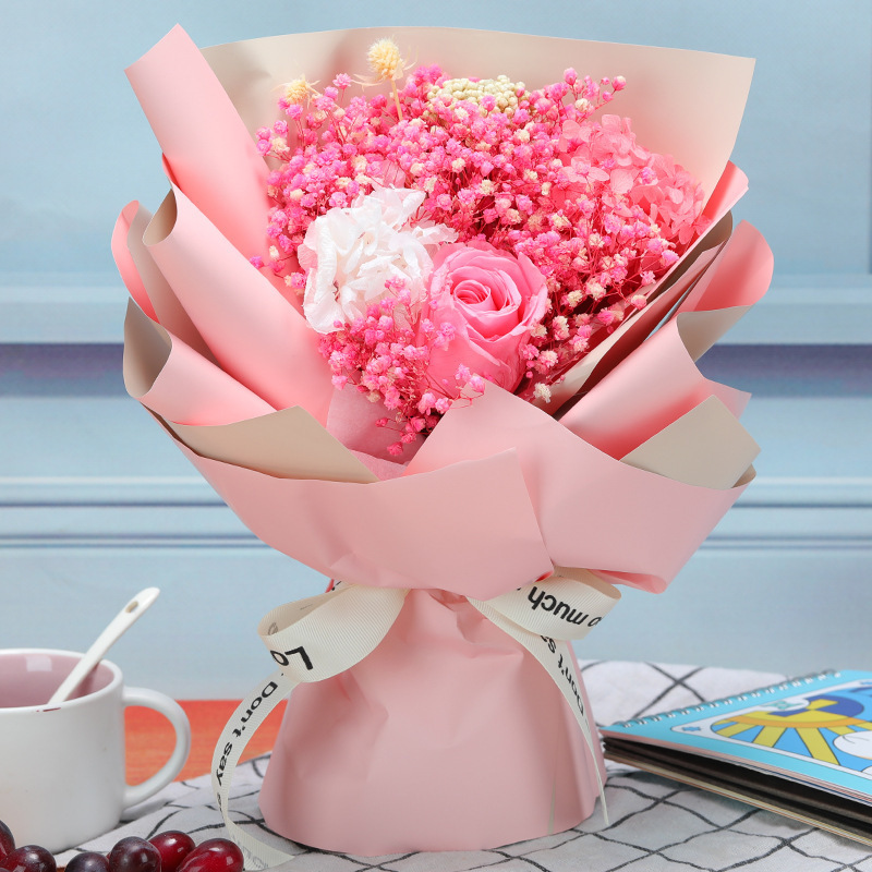 flower bouquets fresh for DIY craft card decoration flower bouquet holder