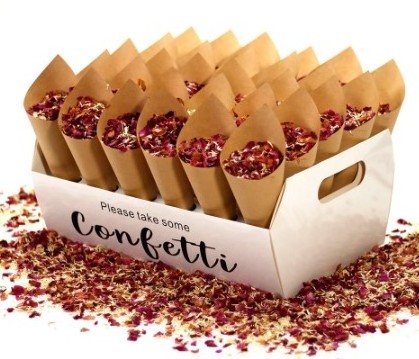 Natural Wedding Confetti Dried Flower Petals Biodegradable Rose Petal Confetti For Wedding Table Confetti Rose Flower