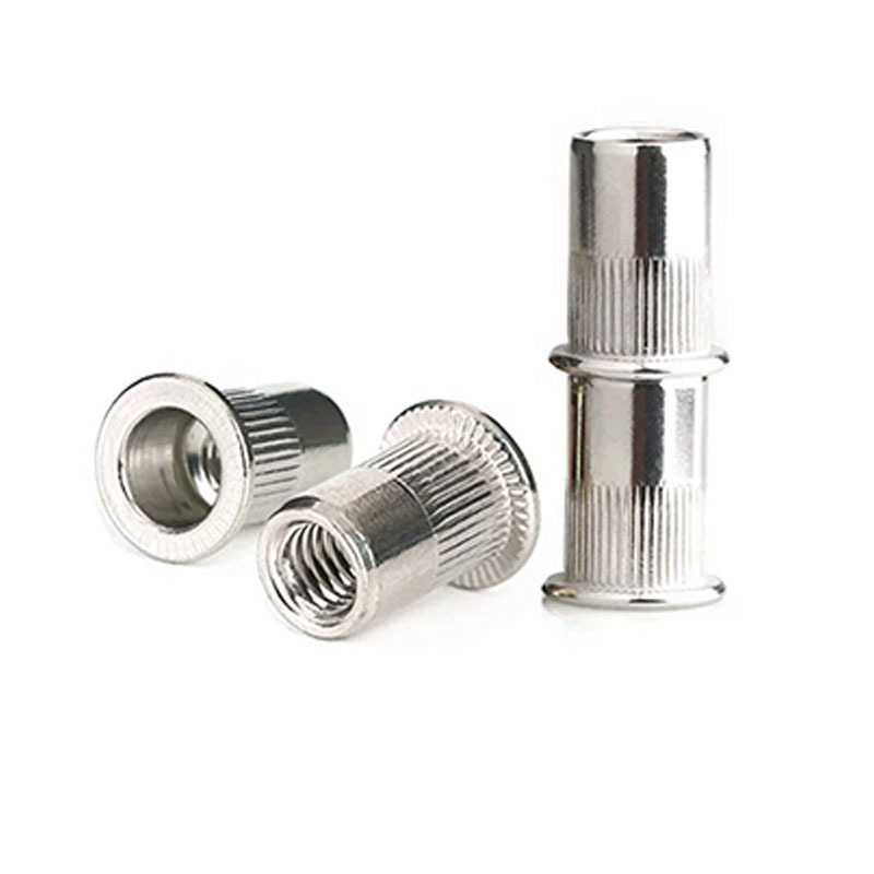 Custom M3 M4 M5 M6 M8 M10 M12 Rivet Nut Stainless Steel Flat head Insert nut Blind rivet nut for paneling Sheet metal