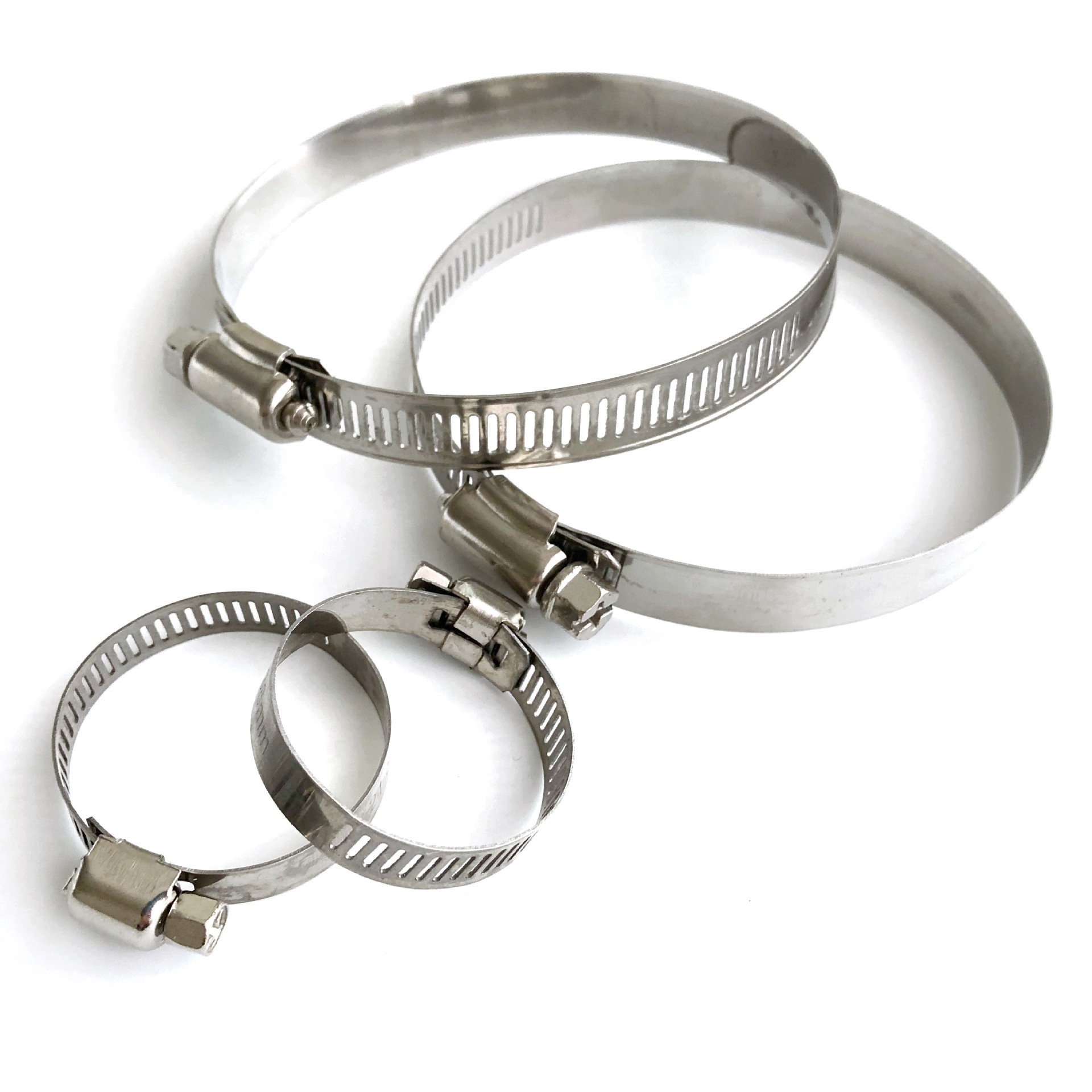 DIN 3017 Factory Wholesale Best Quality Spring Metal Adjustable Hose Clamps Stainless Steel