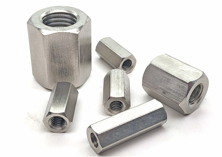 DIN6334 M4-M36 Hex Coupling Nuts galvanize carbon steel Stainless Steel hex nuts