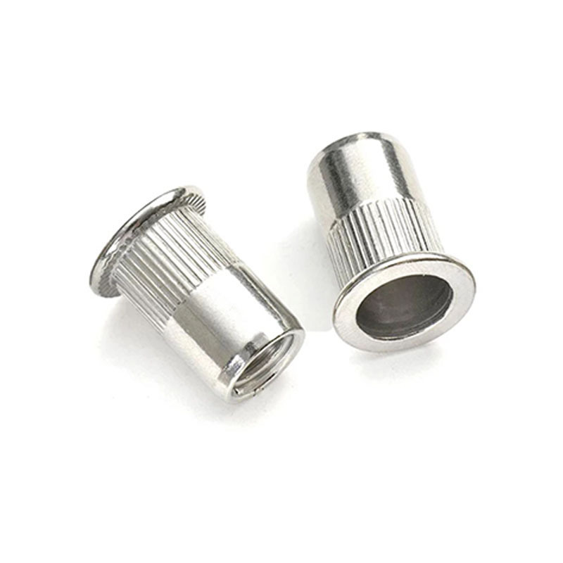 Custom M3 M4 M5 M6 M8 M10 M12 Rivet Nut Stainless Steel Flat head Insert nut Blind rivet nut for paneling Sheet metal