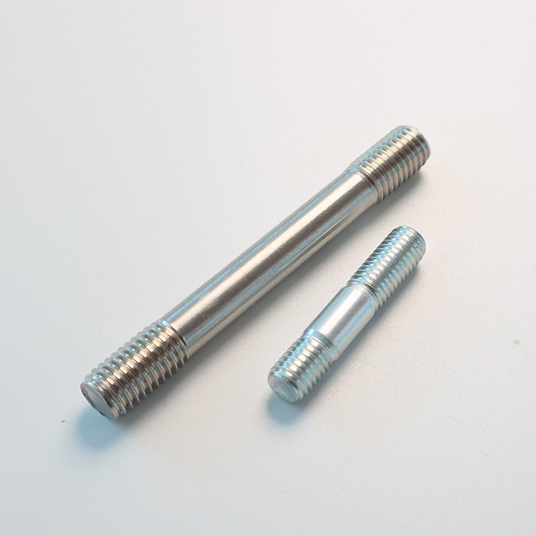 Factory Free Sample Metal carbon stainless metric steel double bar DIN939 DIN835 two headed screws threaded stud studs