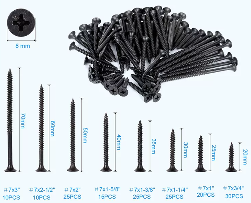 Oem high quality hidden camera drywall screw spy fiber cement board drywall screw