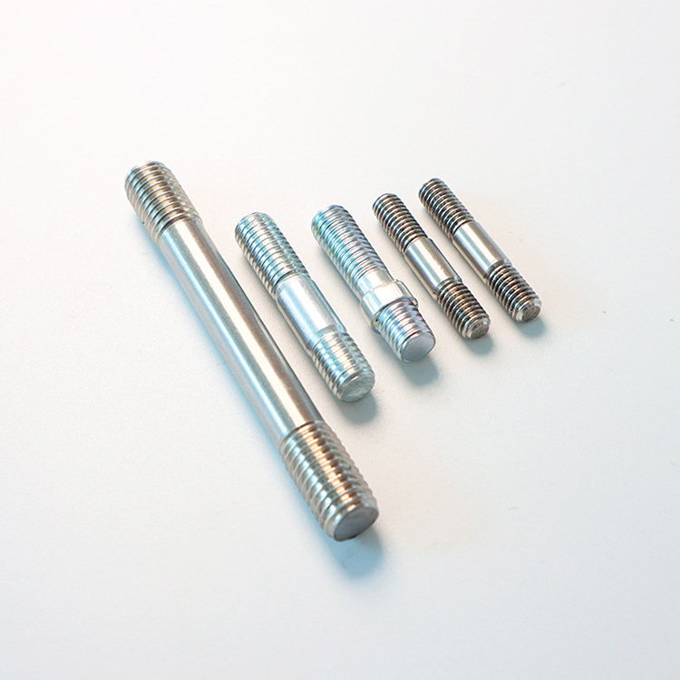 Factory Free Sample Metal carbon stainless metric steel double bar DIN939 DIN835 two headed screws threaded stud studs