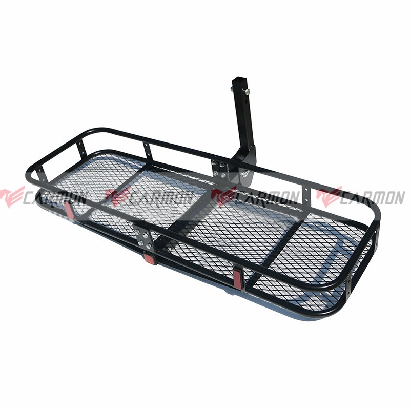 Foldable Hitch Car Rear Cargo Basket Carrier 230KG Luggage Rack Back Trailer For SUV Truck