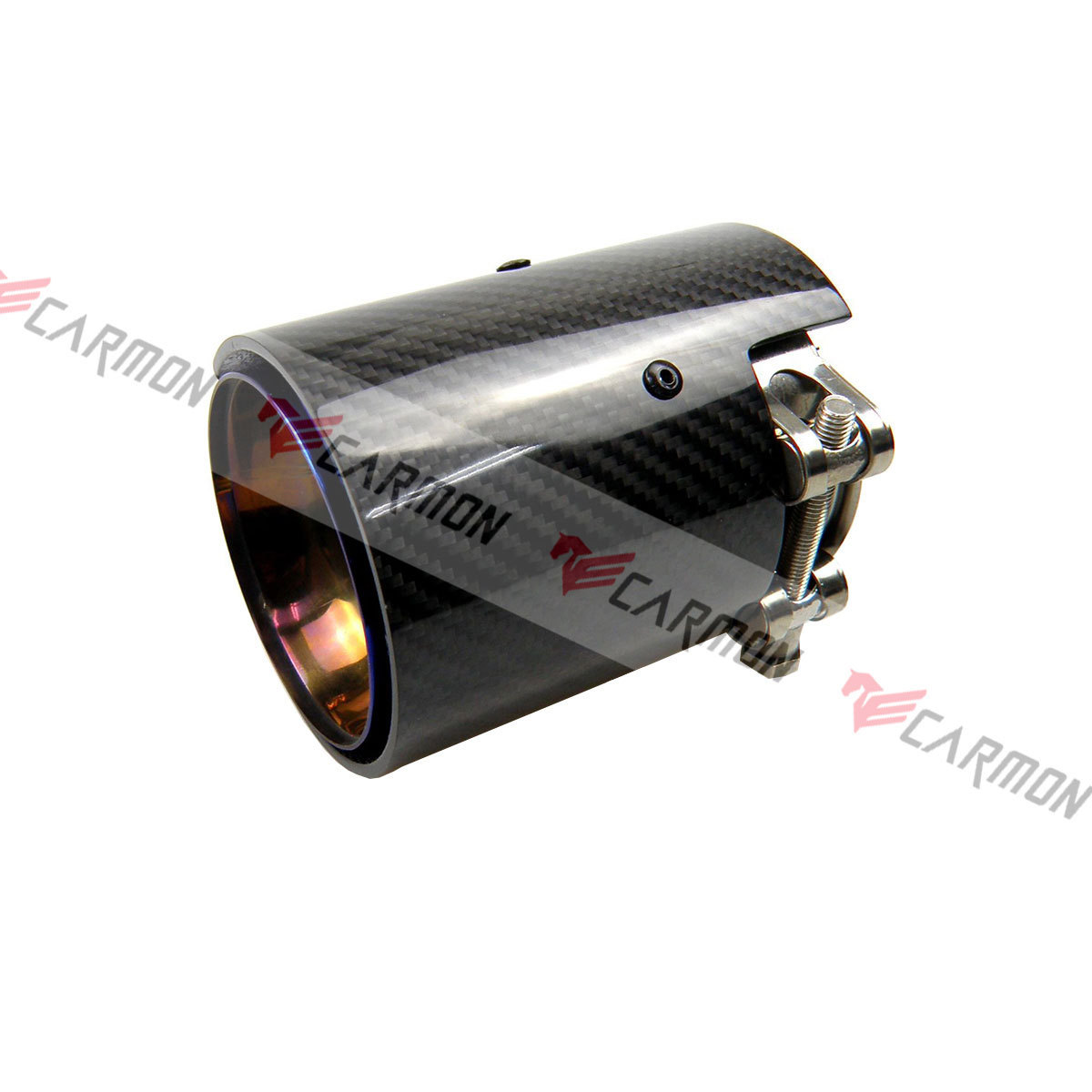 1 Piece Burnt Blue Carbon Fiber Exhaust Tip Muffler For BMW M Performance exhaust pipe M2 F87 M3 F80 M4 F82 F83 M5 F10 M6 F12