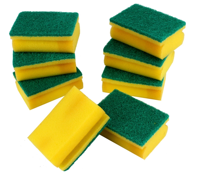 Kitchen cleaning scrubber sponge for washing dishes disposable dish cloth