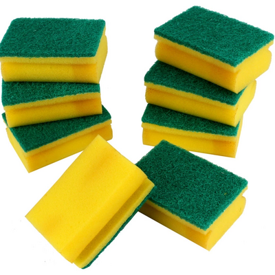 Kitchen cleaning scrubber sponge for washing dishes disposable dish cloth