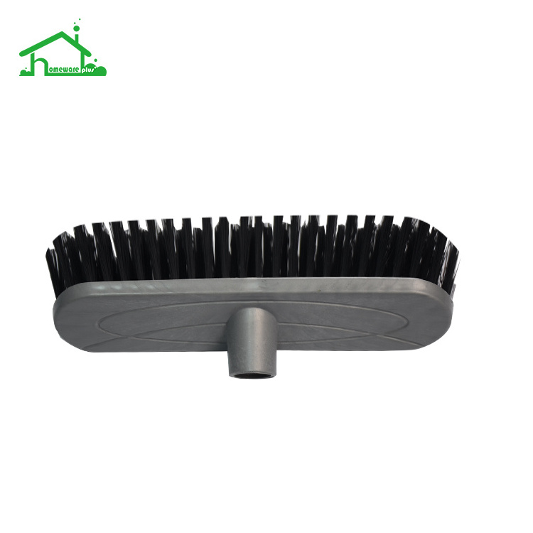 Wholesale cheap household cleaning plastic bristle broom head for replacement of plastic broom accessories