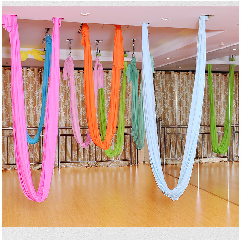 2024 most popular polyamide fabric antigravity air yoga swing aerial yoga hammock With accessories