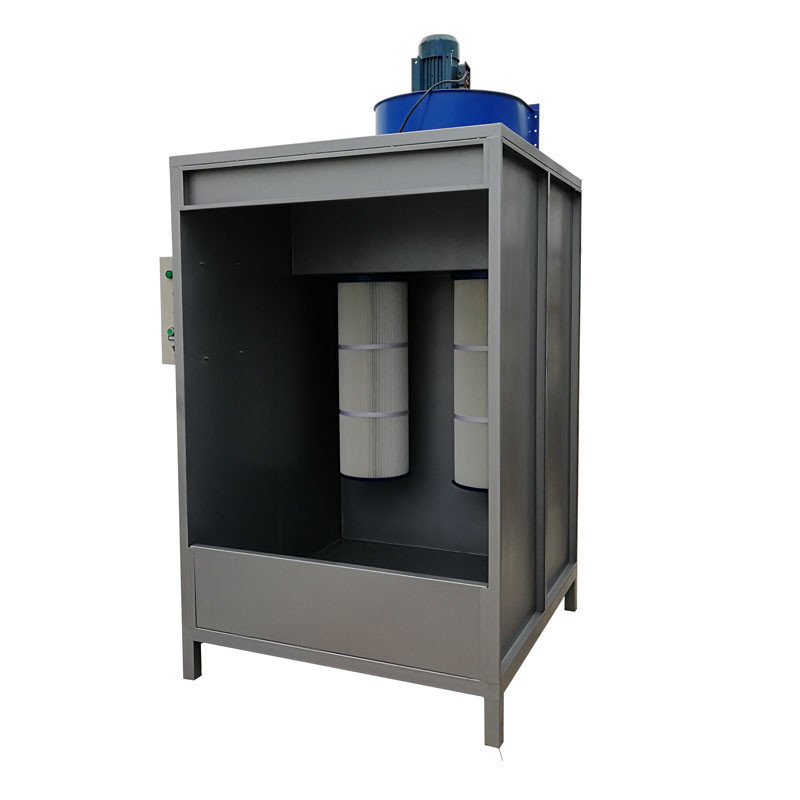 Small Manual Powder Coating Booth With Powder Coating Machine and Spray Gun