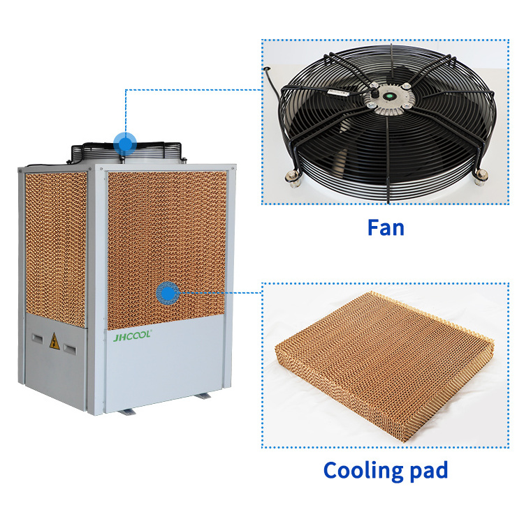 JHCOOL 6000cmh Energy Saving Floor Standing Split Air Conditioner Evaporative Air Conditioner For Factory