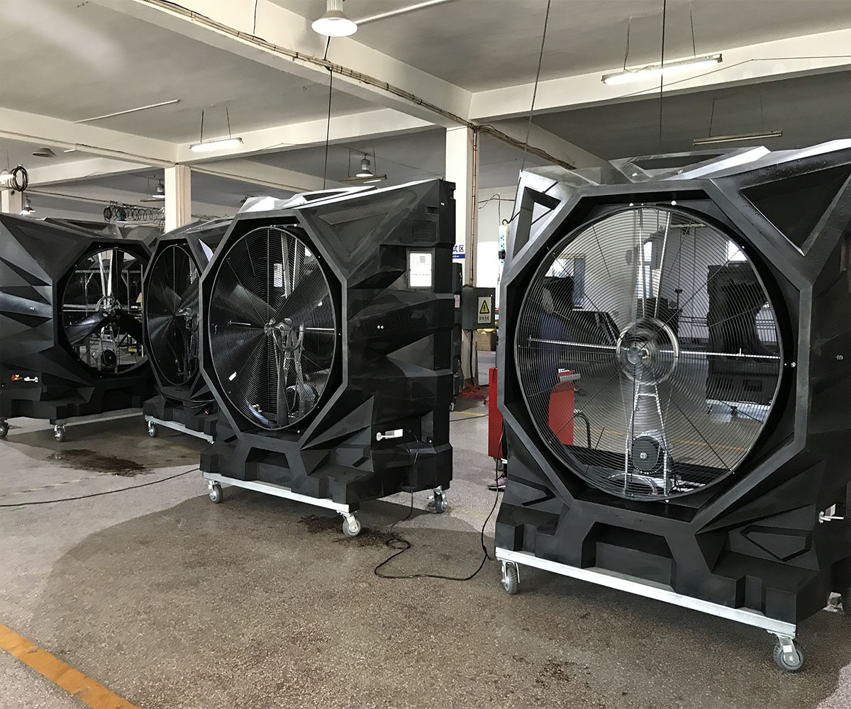 30000CMH Big Airflow Cooling Solution Commercial Portable Industrial Air Cooler For Big Space Cooling