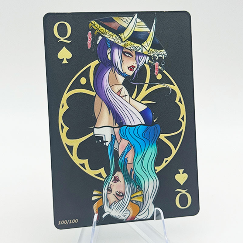 Custom Japanese France Germany English Version Gold Anime Metal Field Center Cards New Trading Playing Cards Game Cards