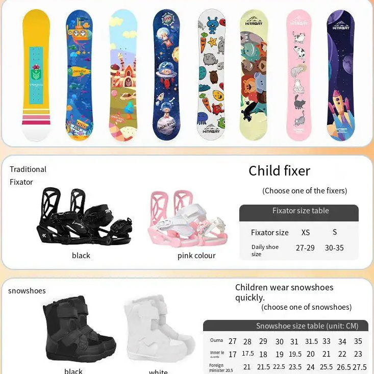 Latest Outdoor sports veneer kids snowboard professional park skiing mountain skiing all terrain board custom snowboard