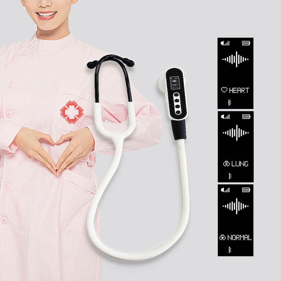 Heat Lung Normal Cardiology Auscultation Estetoscopio Wireless Bluetooth Electronic Digital Stethoscope Price