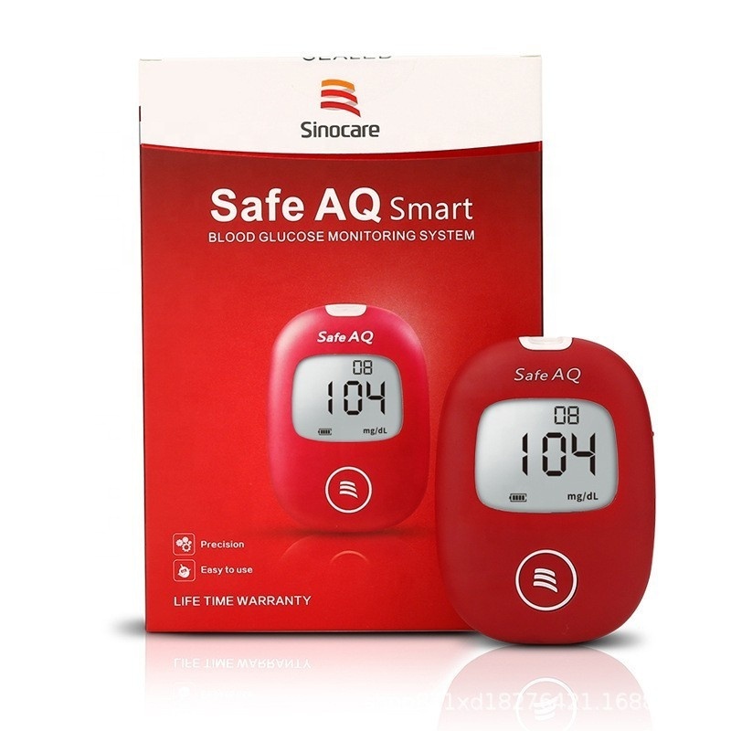 Safe AQ accu blood sugar test digital meter medical glucose monitors cgm watch