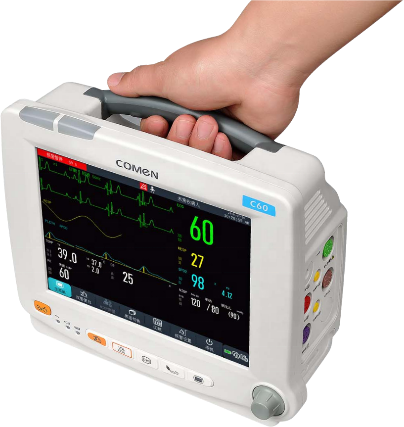 Comen patient monitor C60 Hospital ICU ambulance monitoring equipment is multi-parameter portable for baby and adult