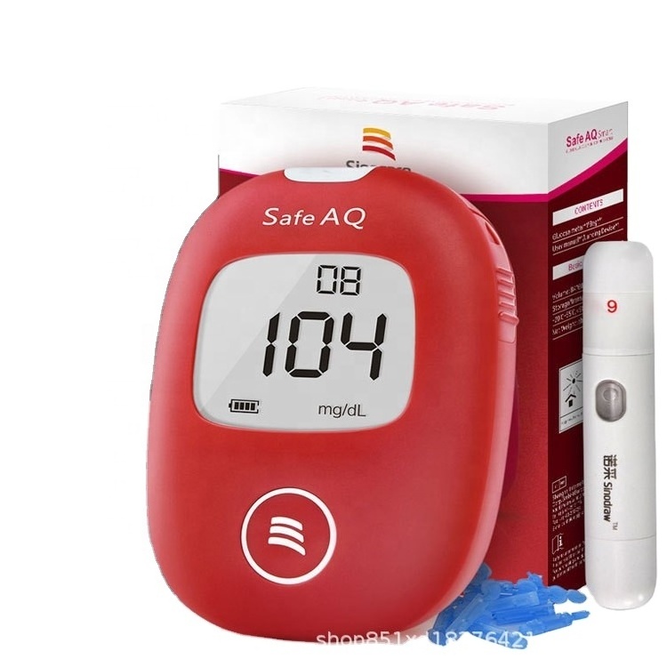 Safe AQ accu blood sugar test digital meter medical glucose monitors cgm watch